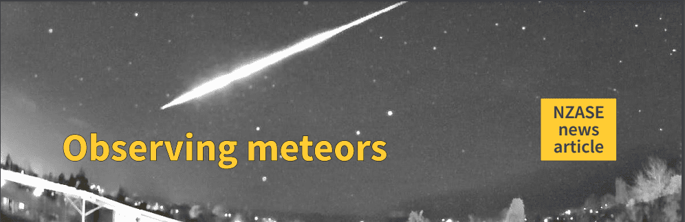 Observing meteors